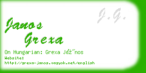 janos grexa business card